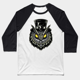 Steampunk Owl Baseball T-Shirt